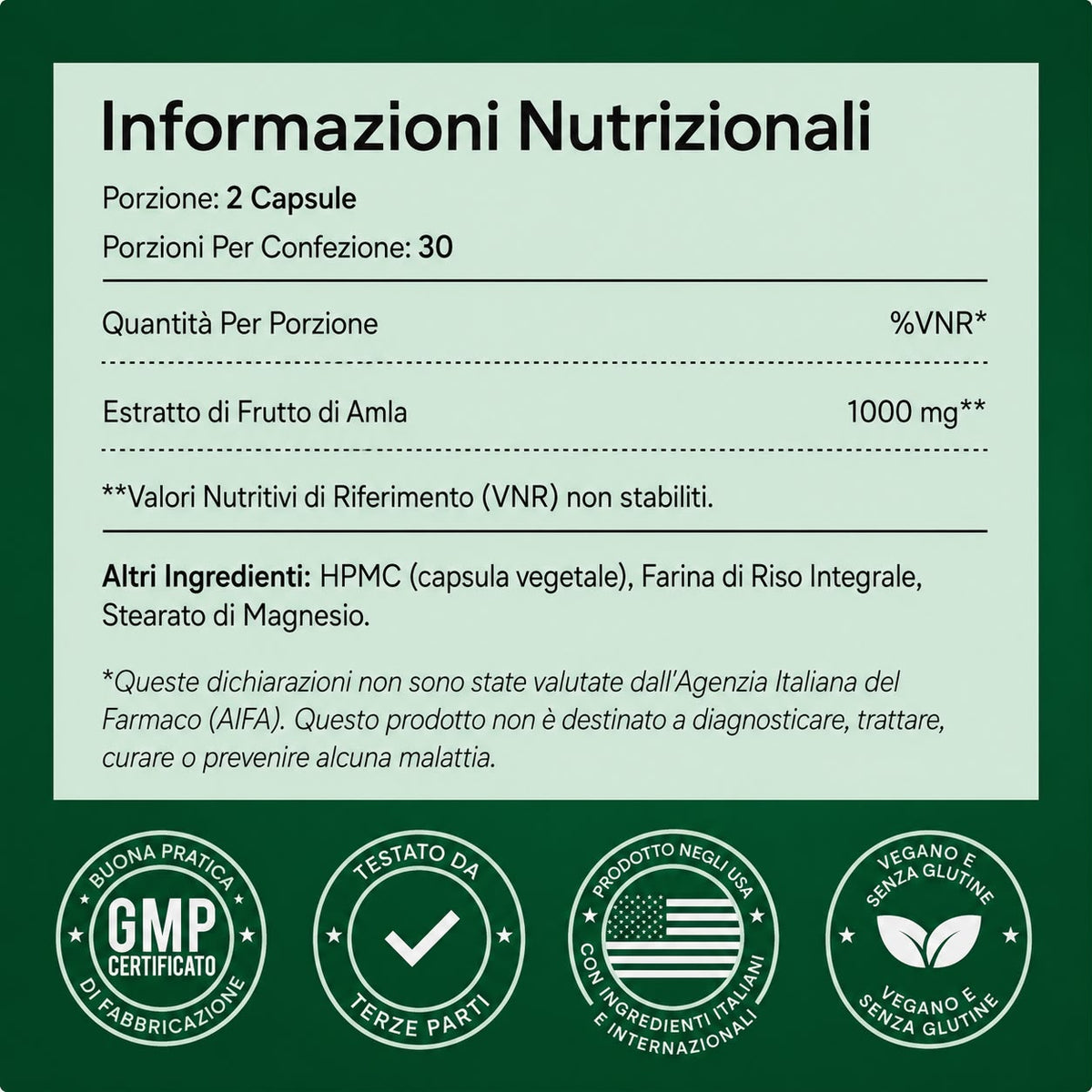 Capsule di Superfrutto di Amla